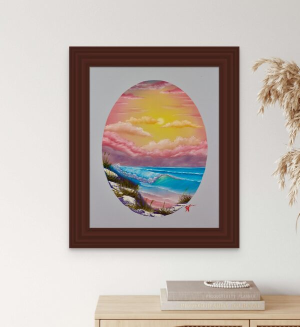 Sunrise by the Sea, Oval - Image 5