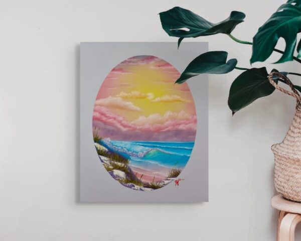 Sunrise by the Sea, Oval - Image 2