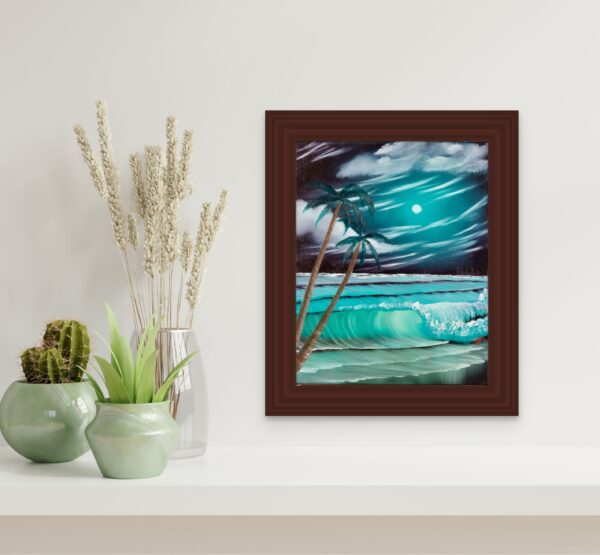 Night Palms Seascape - Image 4