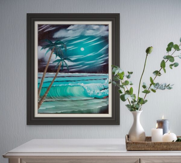 Night Palms Seascape - Image 5