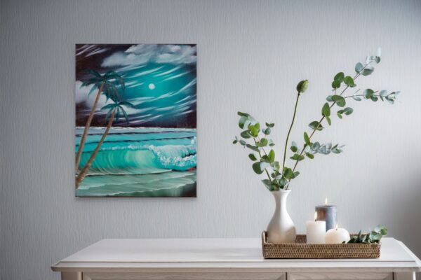 Night Palms Seascape - Image 2